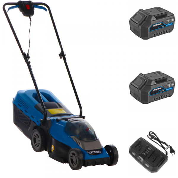 Hyundai ZE33-D40 - Rasaerba a batteria 40V - 2 x20V-4Ah