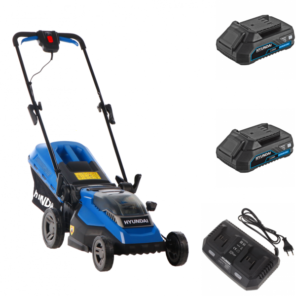 Hyundai ZE38-D40 - Rasaerba a batteria 40V - 2x20V-2Ah