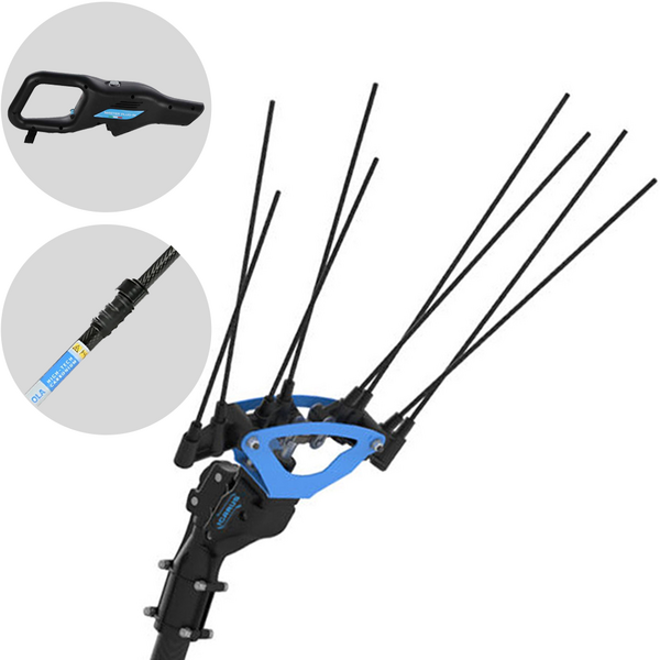 Campagnola Icarus V1 58 - Asta in carbonio da 185-270 cm - Abbacchiatore elettrico