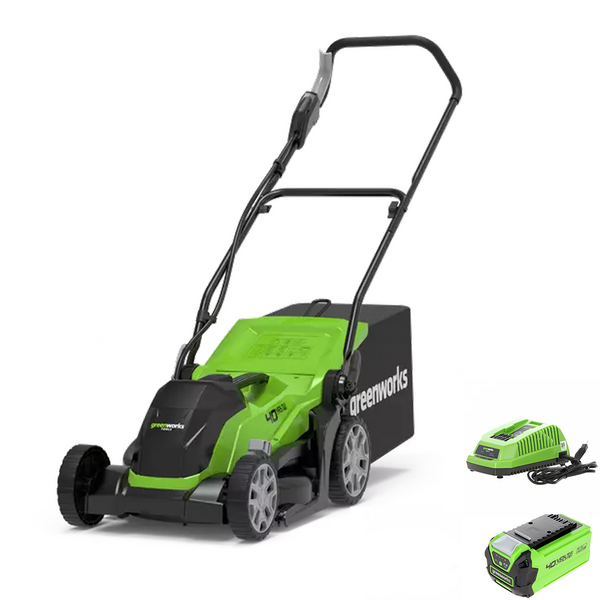 Greenworks G40LM35K2 - Tagliaerba elettrico a batteria - 40V 2Ah