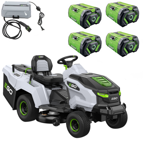 PROMO EGO TR 3801 E - B - Trattorino tagliaerba a batteria con cesto - EGO