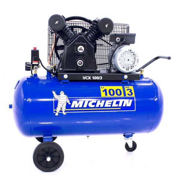 OUTLET - DIFETTI ESTETICI - Michelin VCX 100-3 - Compressore elettrico a cinghia motore 3 HP - 100 lt Michelin