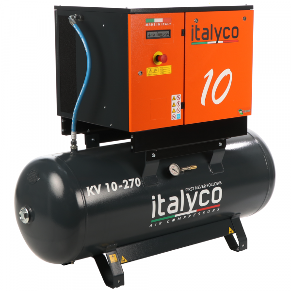 Italyco KV 10/270 - Compressore rotativo a vite - Pressione max 10 bar in Offerta