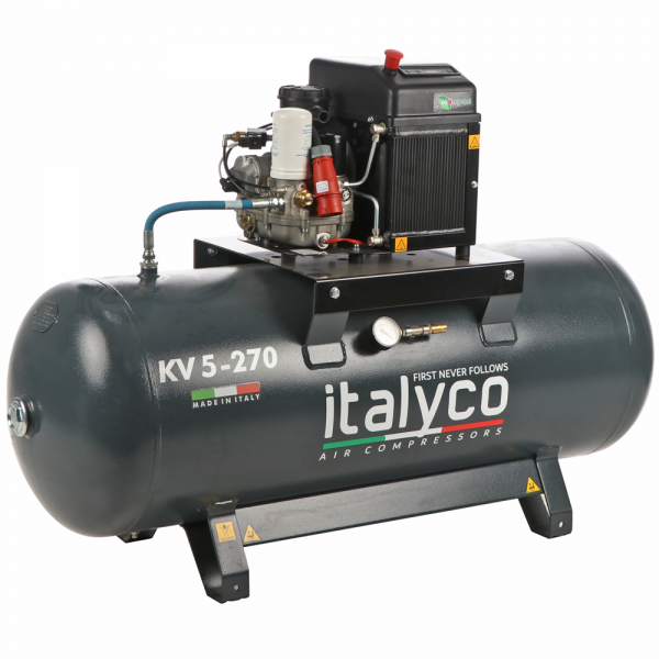 Italyco KV 5/270 - Compressore rotativo a vite - Pressione max 10 bar Italyco