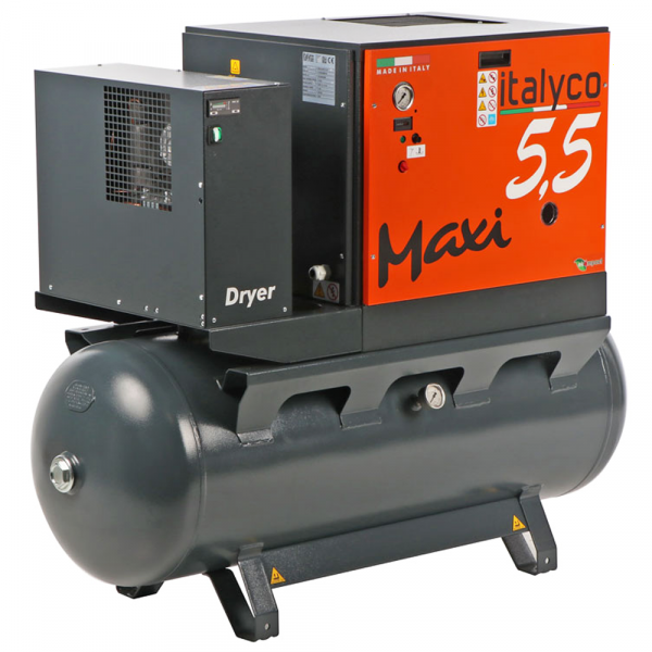 Italyco Maxi 6/270 D- Compressore rotativo a vite - Pressione max 10 bar in Offerta