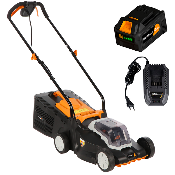 Batavia 7064713  - Tagliaerba a batteria - 18 V 4 Ah - Taglio 32 cm