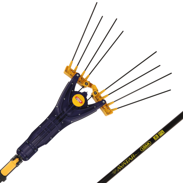 Lisam Avatar - Abbacchiatore Elettrico a batteria - Con 8 denti in carbonio - 230-330 cm - Asta Telescopica