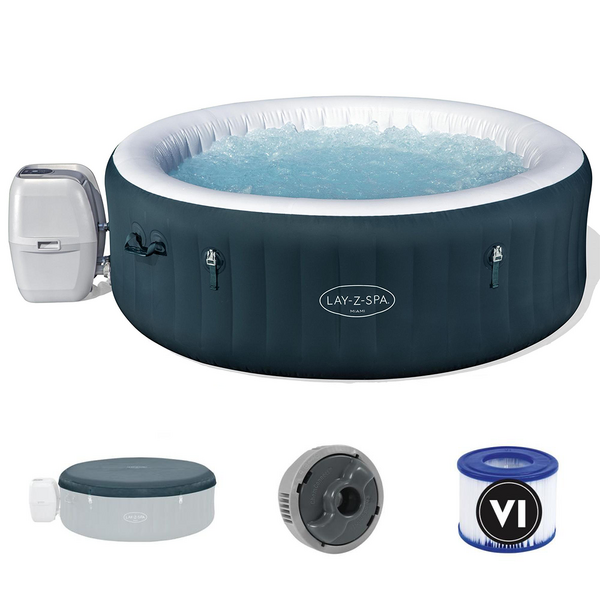 Bestway Lay-Z-Spa Miami AirJet 6001D - Piscina idromassaggio spa per 5-6 Persone