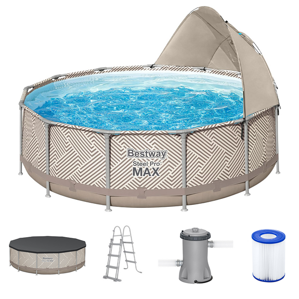 Bestway Steel Pro Max 561FY - Piscina Rotonda per 7-8 Persone