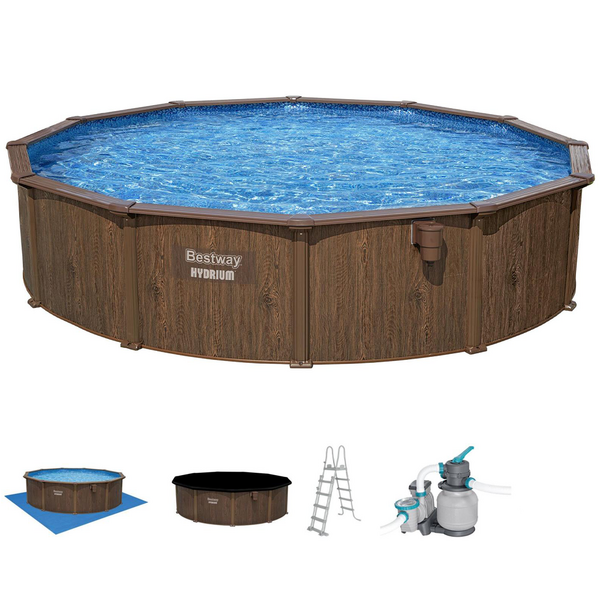 Bestway Hydrium 561CS - Piscina rotonda per 11-15 Persone