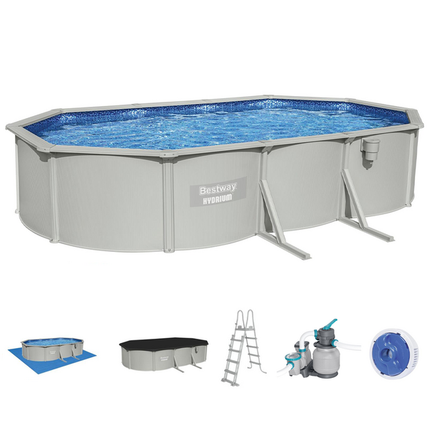 Bestway Hydrium 56369 - Piscina Ovale per 11-15 Persone Bestway