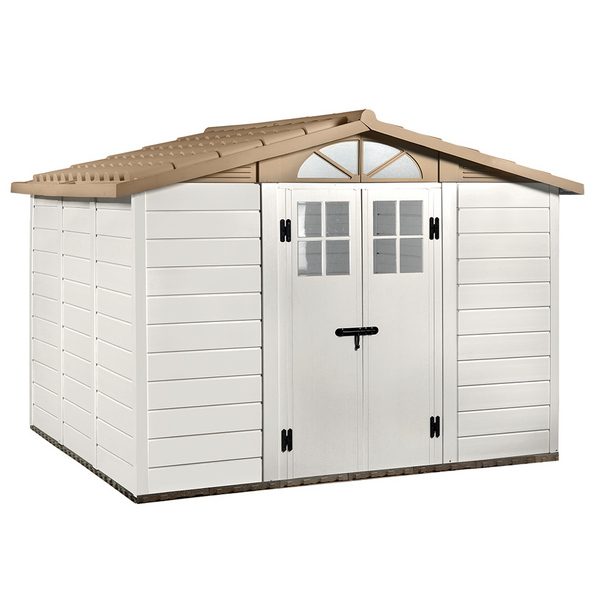 Garofalo Tuscany Evo 280 - Casetta da giardino - Con finestre e porta a doppia anta