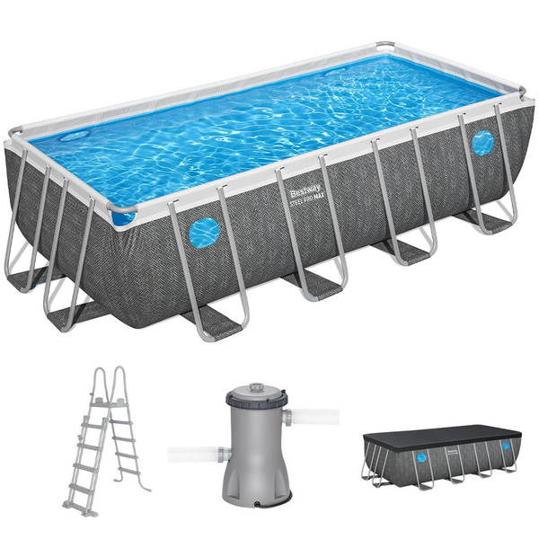 Bestway Steel Pro Max Splashview 561MB - Piscina fuori terra per 5-6 Persone