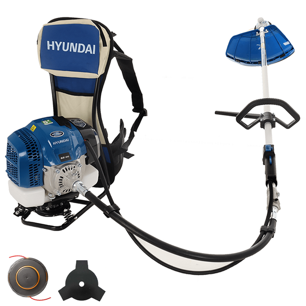 OUTLET - PICCOLI DIFETTI ESTETICI - Hyundai TT-BG520-2 - Decespugliatore a zaino - 52 cc - a spalla, impugnatura singola, doppio filo