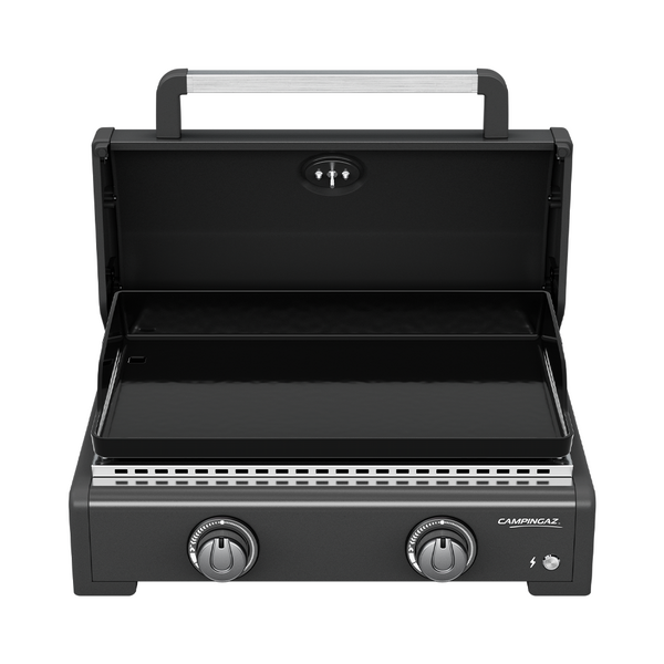 Campingaz Onyx 2 - Plancha a gas portatile con coperchio