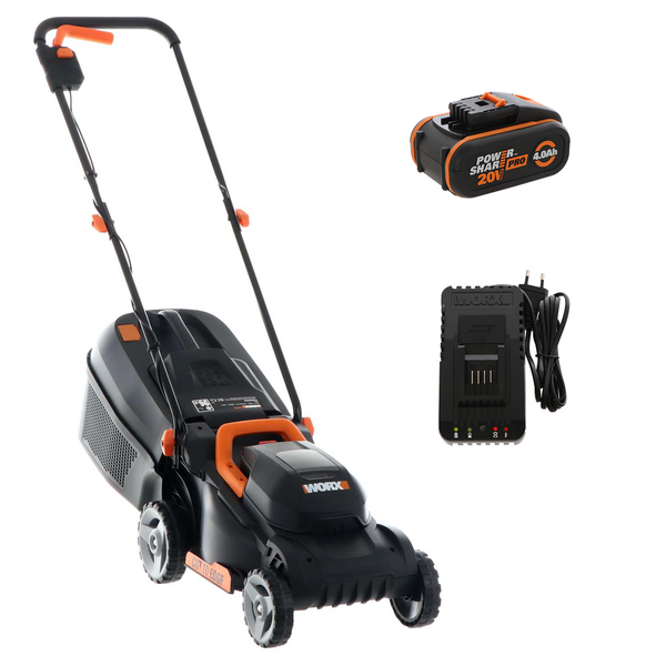 OUTLET - UTILIZZATO PER PROVA - Worx WG730E - Tagliaerba a batteria - 20V/4Ah - Taglio 30 cm