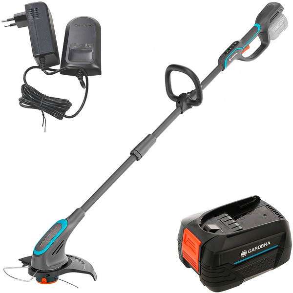 OUTLET - SENZA IMBALLO ORIGINALE - Gardena PowerTrim 30/18V P4A - Tagliabordi a batteria - 18V 4Ah