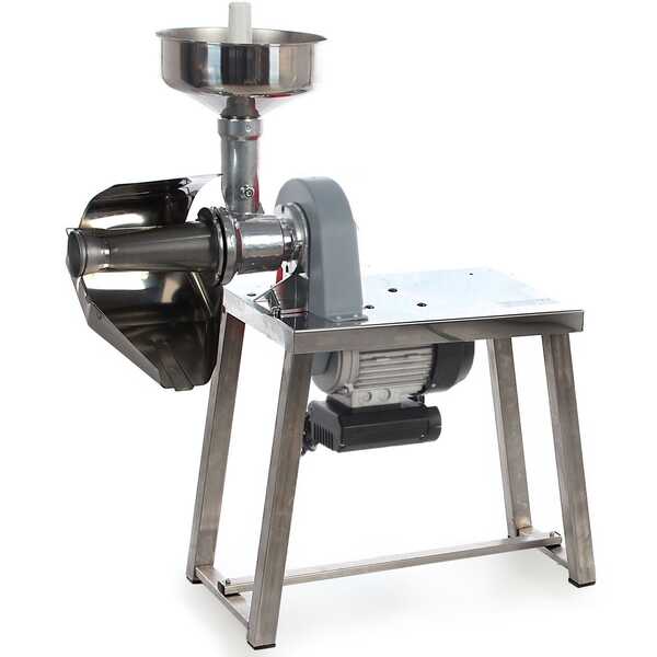 OUTLET - SENZA IMBALLO ORIGINALE - Passapomodoro con banco AE-SM5 INOX con motore elettrico - 600W - 1 Hp