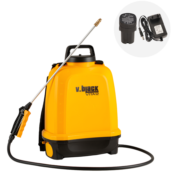 OUTLET - UTILIZZATO PER PROVA - Volpi V-BLACK VITA 12 - Pompa irroratrice elettrica a batteria - A spalla