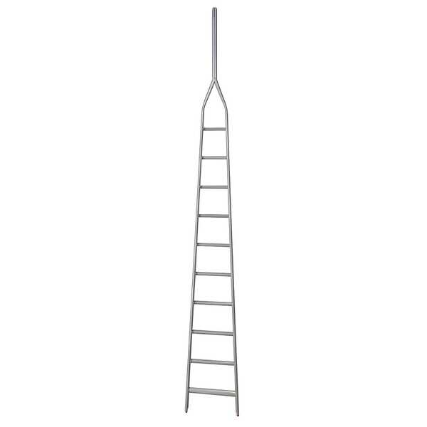 Scala agricola da potatura in alluminio S8000 10/1, 4mt, 10 gradini