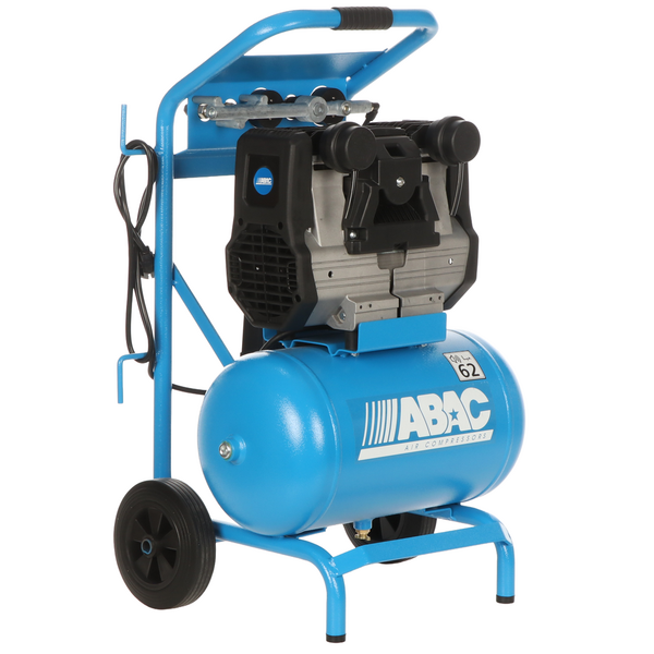 ABAC HOCKENHEIM QUIETE OS20 - Compressore aria elettrico monofase silenziato, oil-less - Motore 2 HP - 20 lt