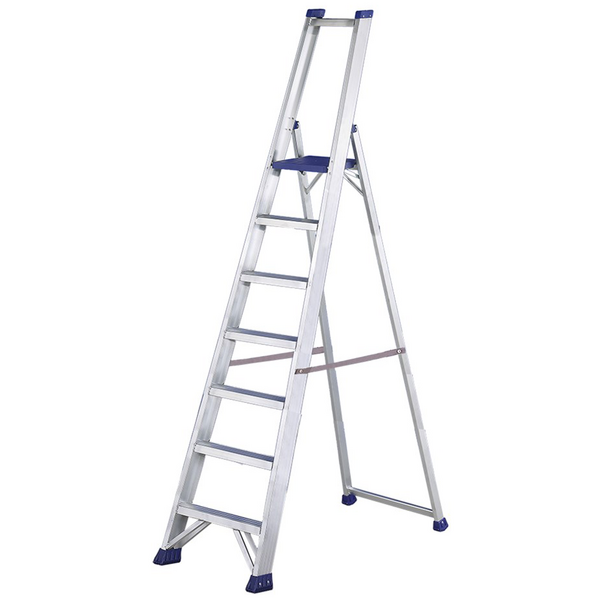 Svelt Regina, 7 gradini, 2,21 mt - Scalandrino in alluminio con cavalletto