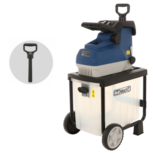 BullMach Tersic 45 Roller - Biotrituratore elettrico - Con cesto di raccolta