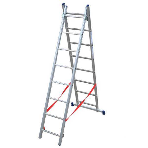 Scala Telescopica In Acciaio 5 Metri - Pieghevole, Antiscivolo, Portata 150 Kg, EN131, Con Ganci - Foto 5