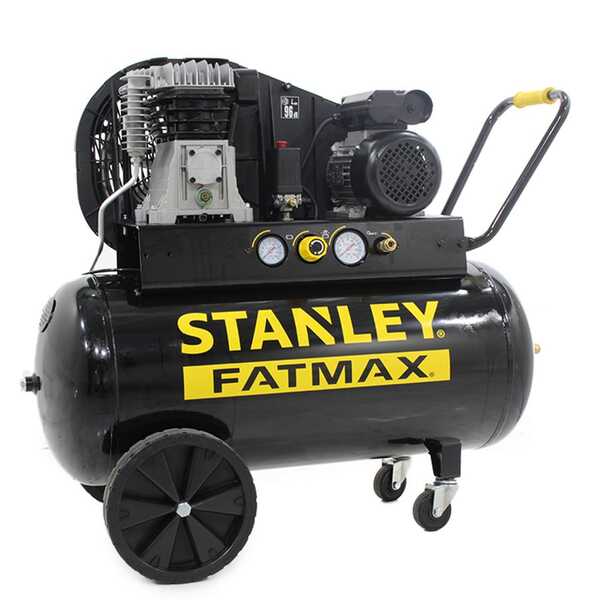 OUTLET - SENZA IMBALLO ORIGINALE - Stanley Fatmax B 255/10/100 - Compressore aria elettrico monofase a cinghia - Motore 2 HP - 100 lt