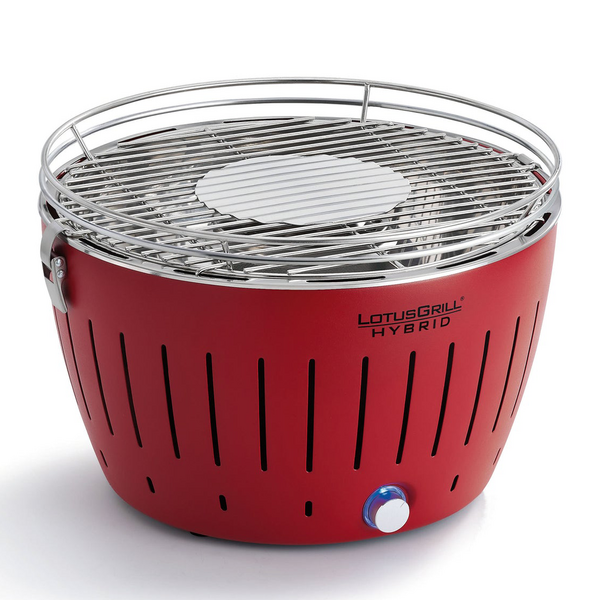 LotusGrill LG G34 H RD - Barbecue portatile per esterno ibrido - Scocca rossa