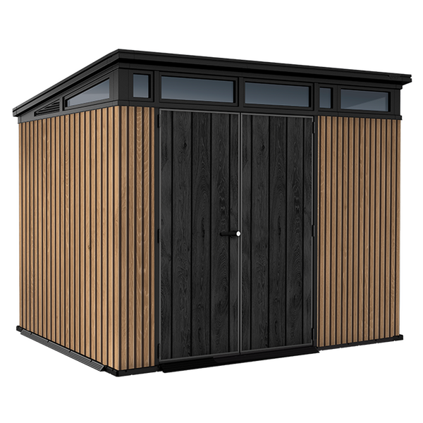Keter Signature Venetian 9x7 - Casetta da giardino - Con porta doppia anta - 277x218x226 cm