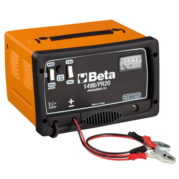 Beta 1498/PR20 - Caricabatterie portatile - 12/24V - Monofase
