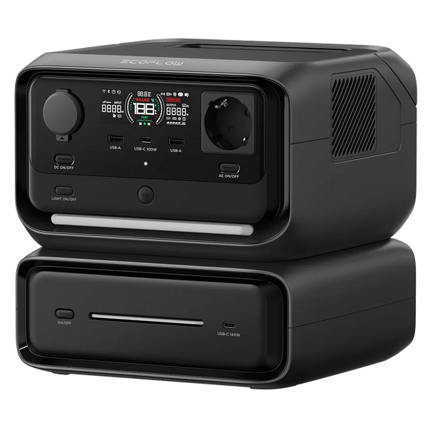 EcoFlow River 3 Max - Power Station Batteria Portatile - 600W - 572 Wh/22.4V EcoFlow