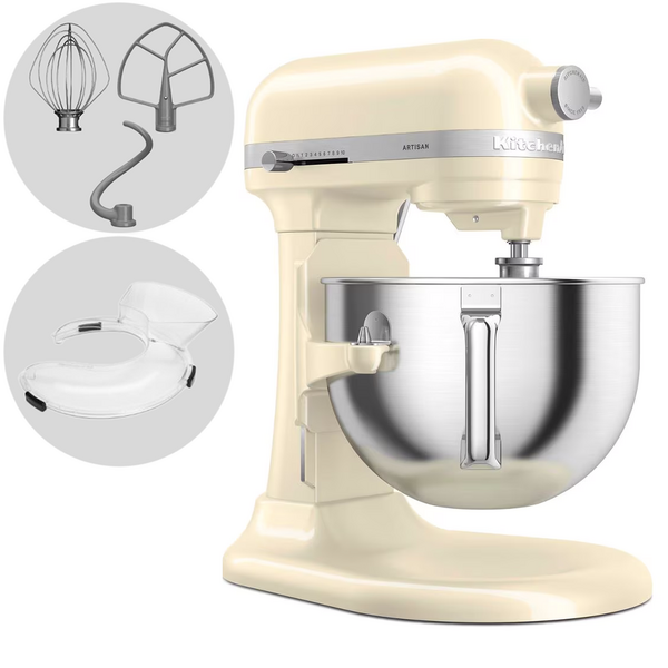 KitchenAid Artisan 5KSM60SPX-EAC Crema - Planetaria con ciotola sollevabile
