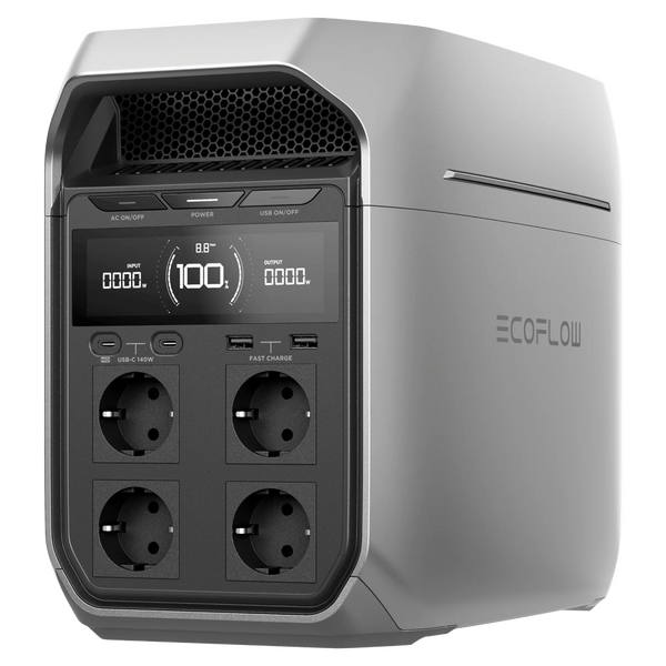 EcoFlow Delta 3 Plus - Batteria PowerStation Portatile - 1800W - 1024 Wh/51.2V EcoFlow