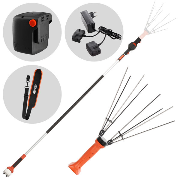 Stocker Magma E-35 21 V - Abbacchiatore manuale a batteria + asta di prolunga 205-325 cm - 21V 4Ah