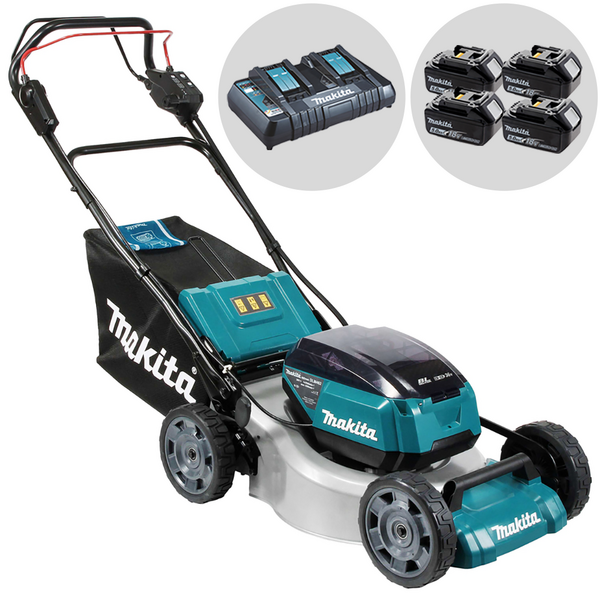 Makita DLM462Z - Tagliaerba semovente a batteria - 4x18V/5Ah - Taglio  Makita