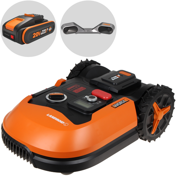 Worx Landroid WR147E.1 - Robot rasaerba - Con perimetro - Batteria 20V e 4Ah - L1000