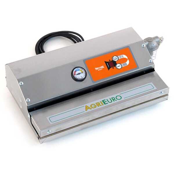 OUTLET - PICCOLI DIFETTI ESTETICI - Macchina sottovuoto professionale Euro 380 INOX - Barra saldante da 36.5cm