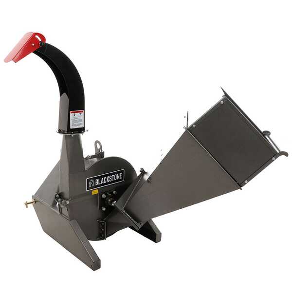 OUTLET - UTILIZZATO PER PROVA - BlackStone BTC 100 - Biotrituratore a trattore - Sistema di taglio a 4 lame - diametro di taglio legname 100 mm