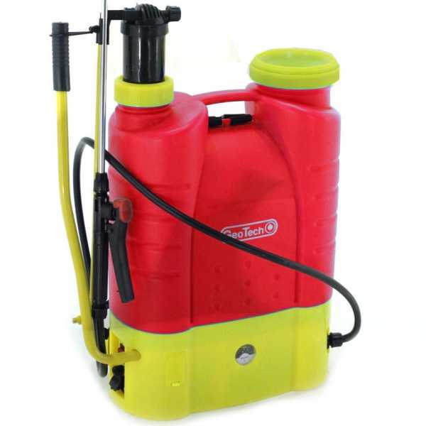 Pompa irroratrice spalleggiata a batteria e manuale GeoTech KF-16C-23 16 litri in Offerta