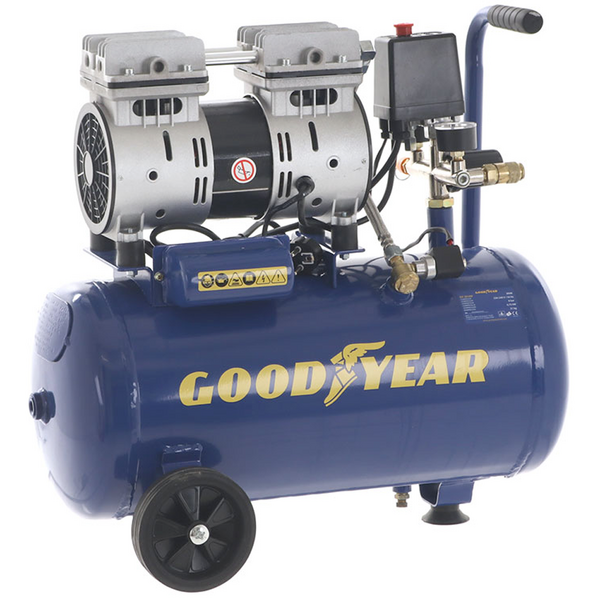 OUTLET - PICCOLI DIFETTI ESTETICI - Goodyear GY2510OF - Compressore aria elettrico - Serbatoio 24 litri - Pressione 8 Bar