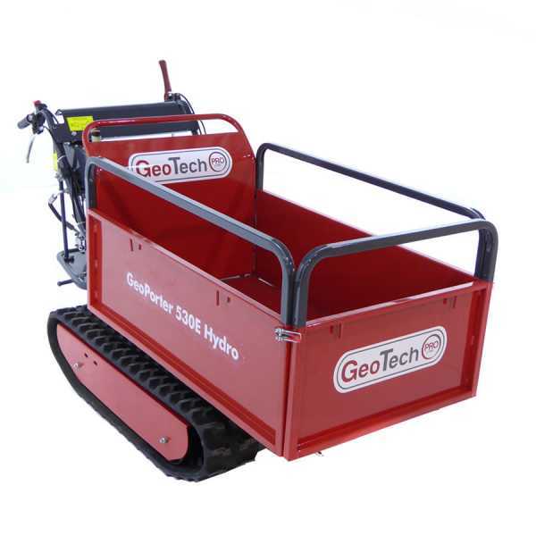 Motocarriola GeoTech GeoPorter 530E Hydro, ribaltamento idraulico, por GeoTech-Pro