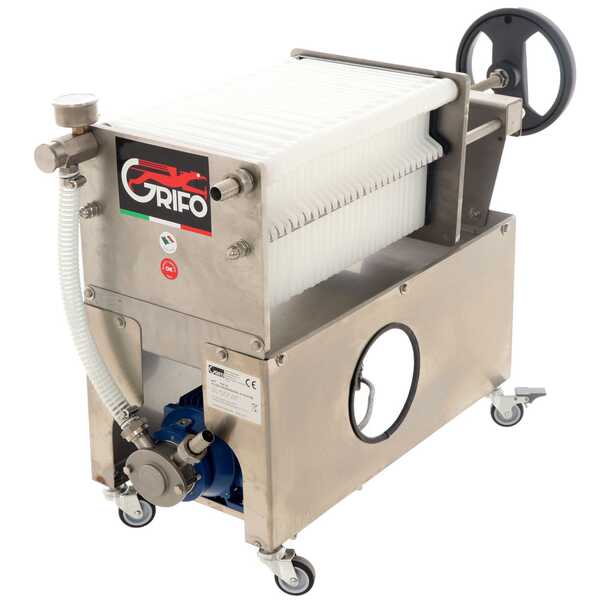 OUTLET - PICCOLI DIFETTI ESTETICI - Grifo Professional FCP30-Olio - Filtro a cartoni per olio carrellato - Pompa in INOX