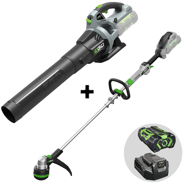 PROMO EGO LB5300E + ST1530E - Combo Soffiatore e decespugliatore a batteria - 56V 2.5Ah