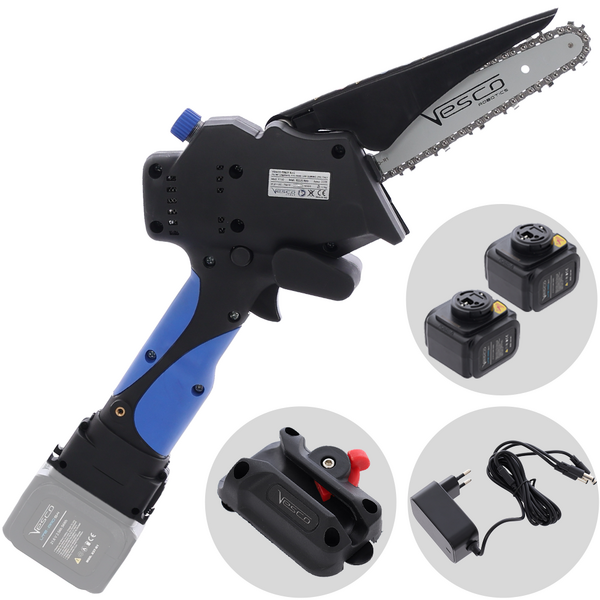 Vesco X150 - Potatore a batteria manuale - 2 batterie da 21.6V 2.5Ah