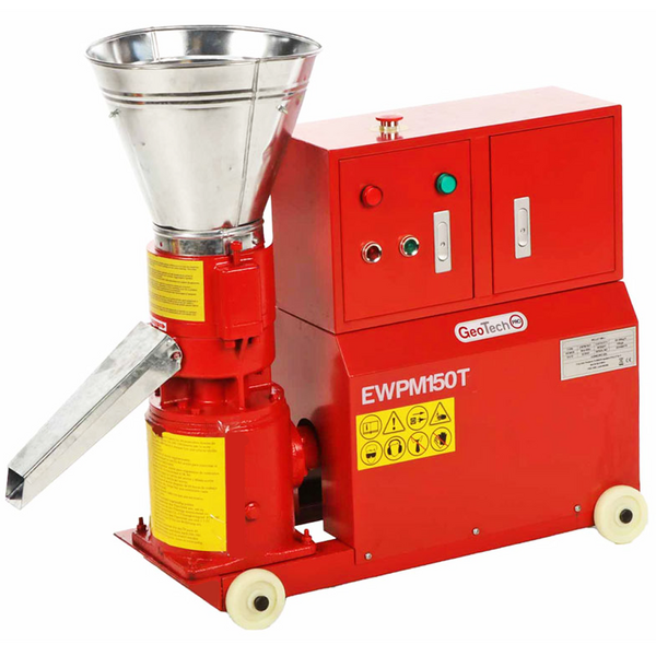 OUTLET - DIFETTI ESTETICI - GeoTech-Pro EWPM150T - Pellettatrice trifase - Produzione in casa del pellet da riscaldamento