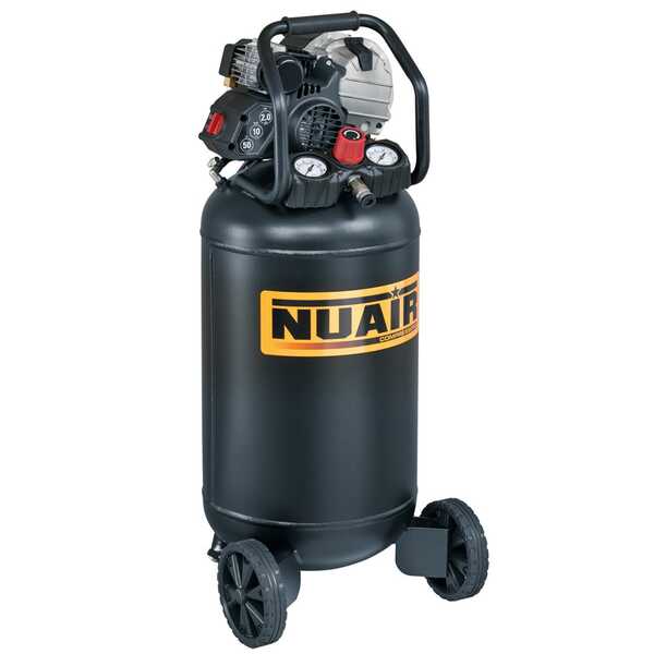 OUTLET - SENZA IMBALLO ORIGINALE - Nuair FU 227/10/50V - Compressore aria elettrico portatile monofase - Motore 2 HP - 50 lt