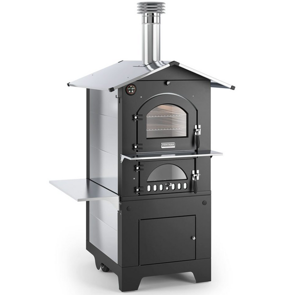 Fontana Gusto - Forno a legna da esterno 100X65 cm - Display digitale