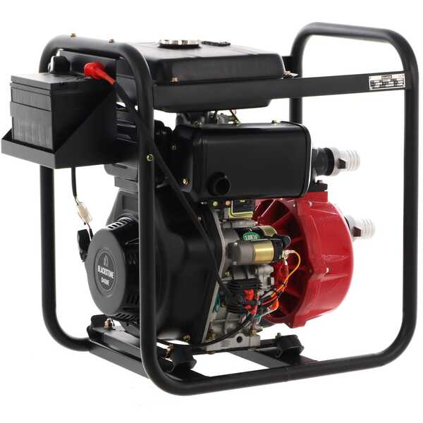 OUTLET - UTILIZZATO PER PROVA - BlackStone BD-HH 5100 - Motopompa diesel alta prevalenza - Raccordi 50 mm